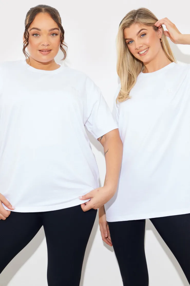 Discount Fits Embroidered Jersey Crew Neck T-Shirt