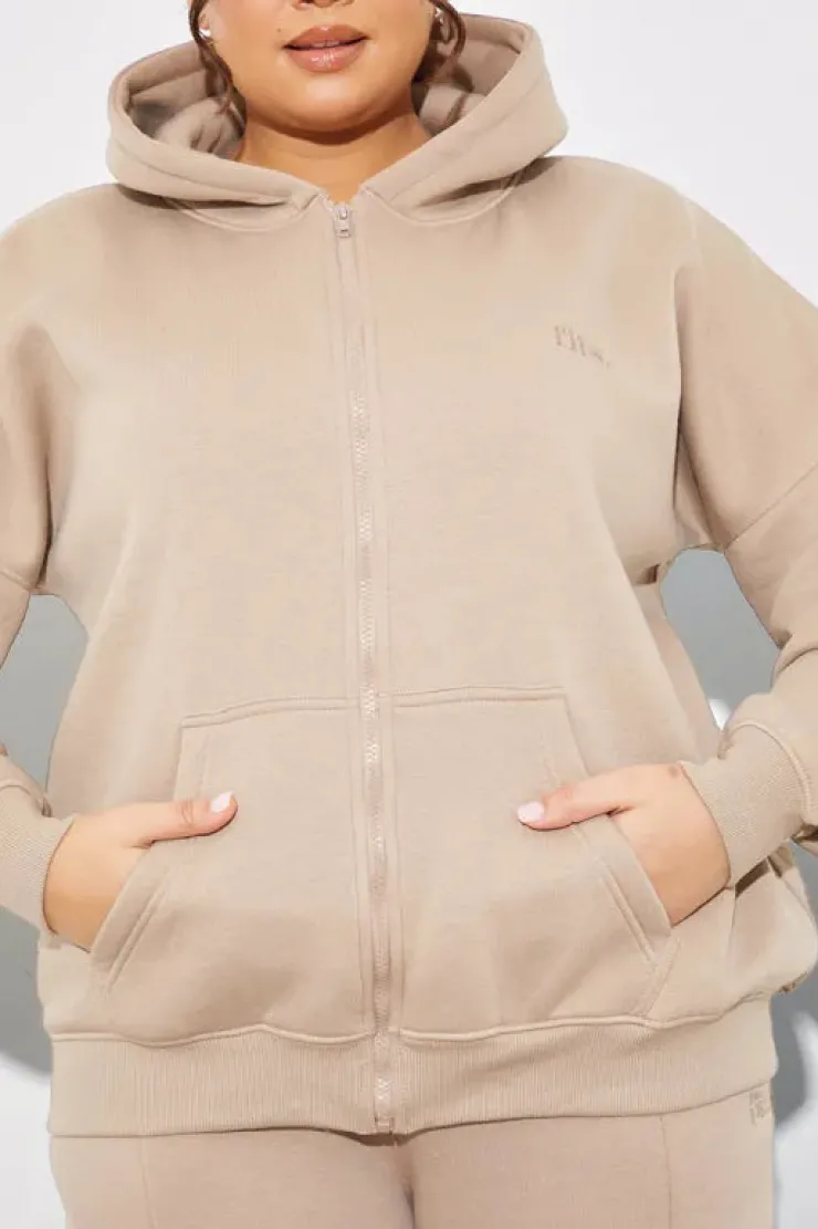 In the Style Embroidered Zip Up Jersey Jacket