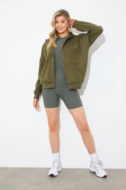 Sale In the Style FITS EMBROIDED ZIP UP JERSEY JACKET