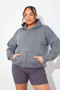 Sale In the Style FITS EMBROIDED ZIP UP JERSEY JACKET