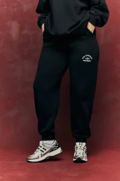 Best Fits Embroidered Co-Ord Joggers Black