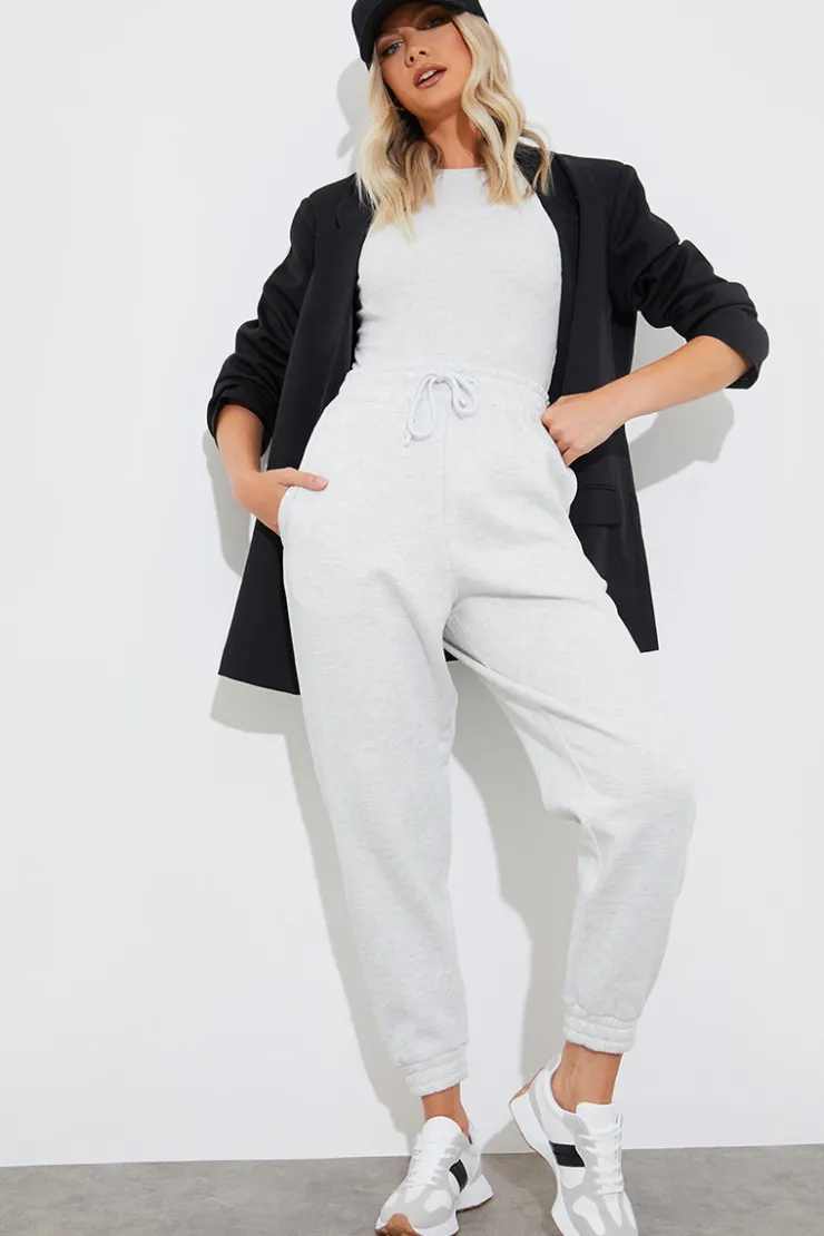 New Fits Fleeceback Cuff Oversized Joggers Grey
