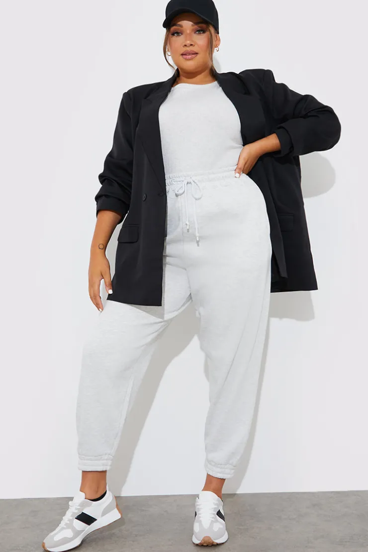 New Fits Fleeceback Cuff Oversized Joggers Grey