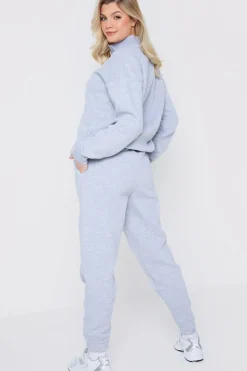 Sale In The Style Fleeceback Cuff Oversized Jogger Grey