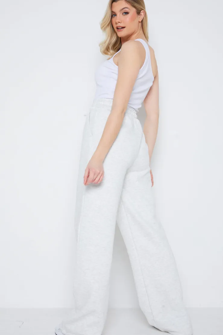 Clearance Fits Fleeceback Straight Leg Jogger Grey