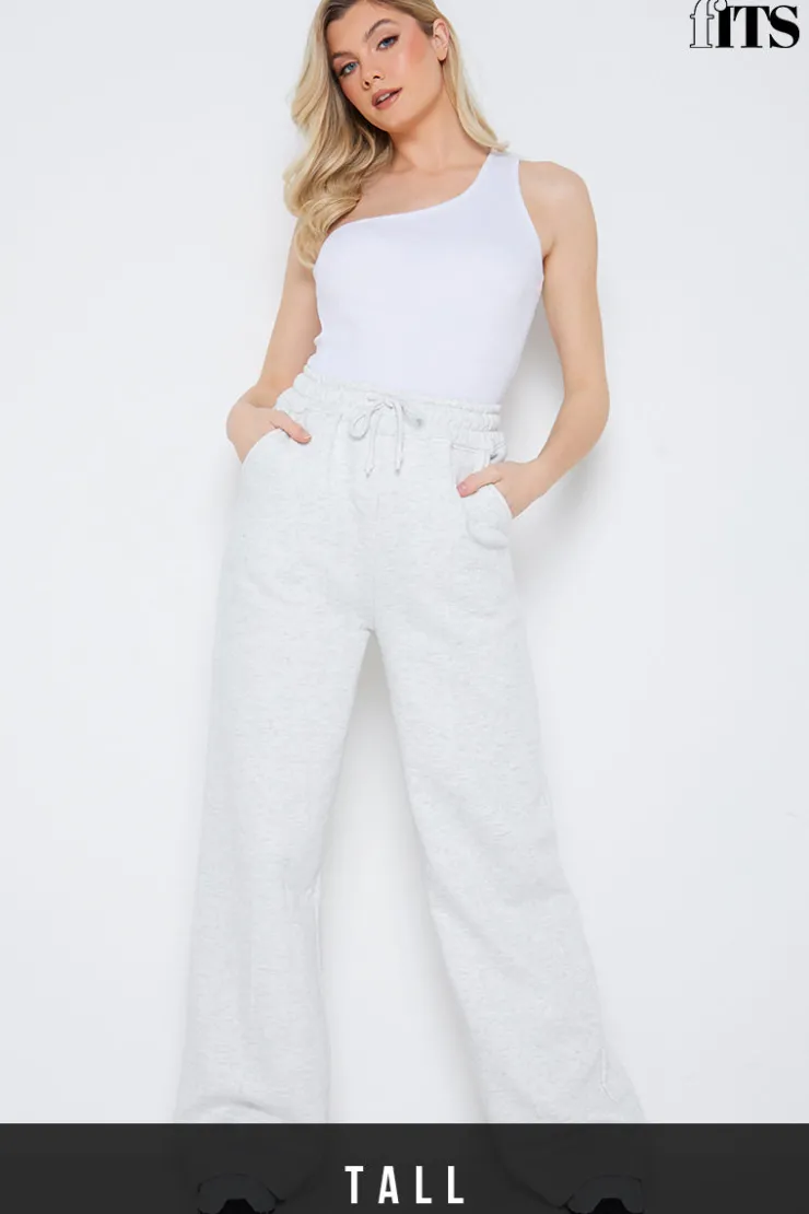 Clearance Fits Fleeceback Straight Leg Jogger Grey
