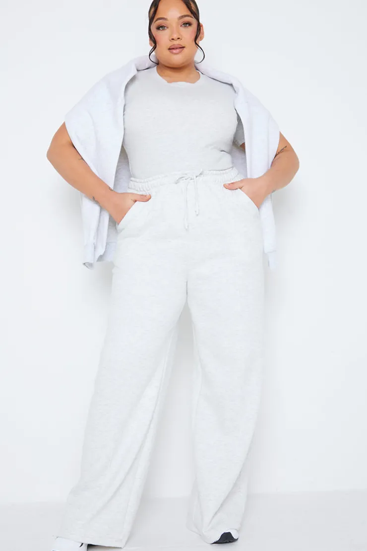 Clearance Fits Fleeceback Straight Leg Jogger Grey