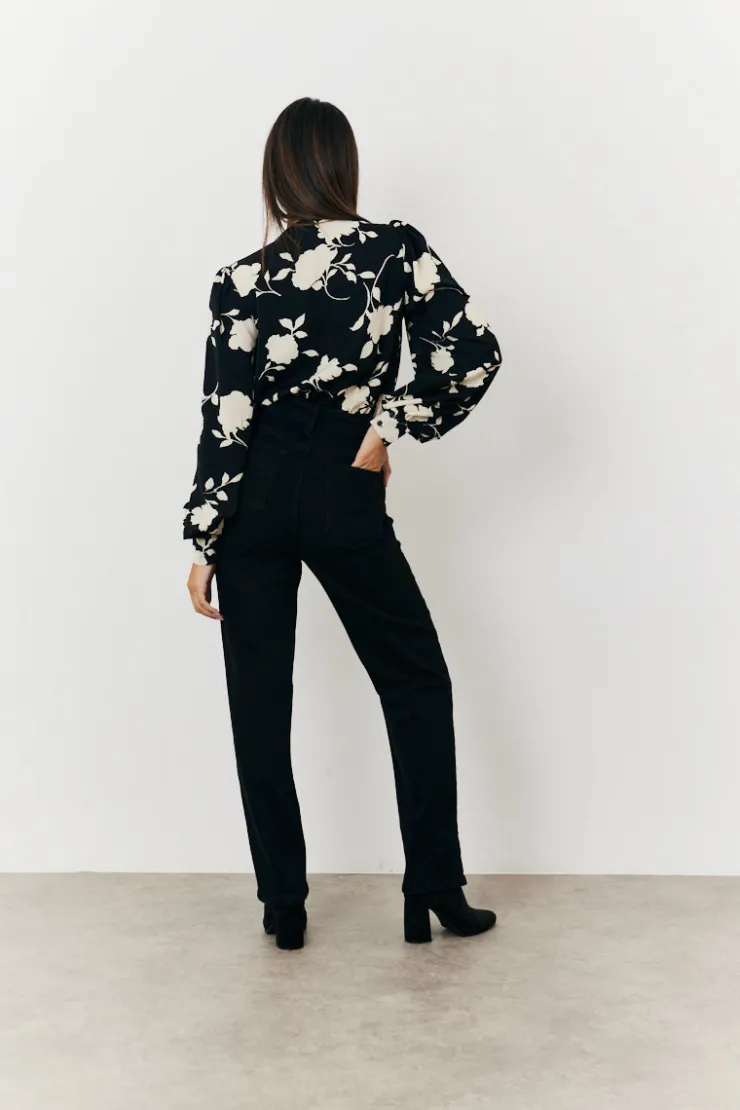 Hot In The Style Floral Wrap Bodysuit Print