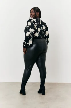 Hot In The Style Floral Wrap Bodysuit Print