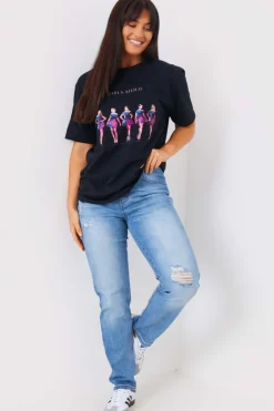 Clearance In The Style Girls Aloud Tour T-Shirt Black