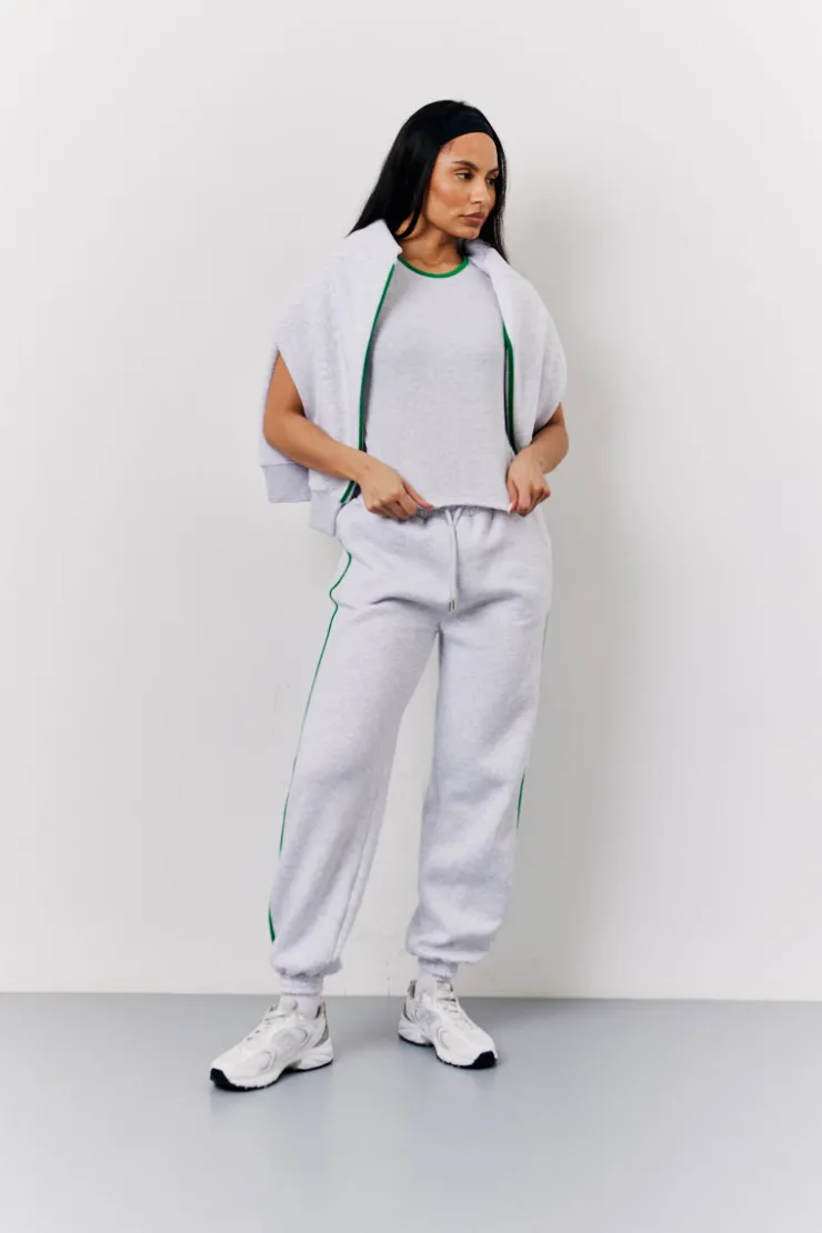 Fits Marl 90's Crew Neck T Shirt Grey
