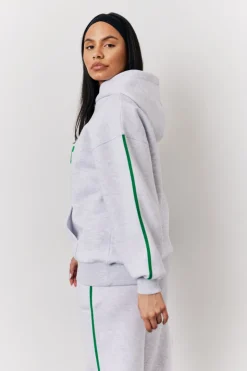 Sale Fits Marl Sport Bubble Print Co-Ord Hoodie Grey