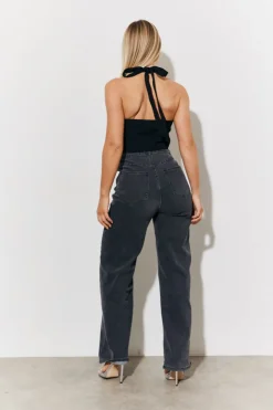 Online In The Style Halterneck Waistcoat Black