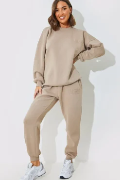 Online In the Style Health and Lifestyle' Oversized Sweater Sand