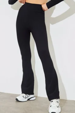 Outlet Fits High Waist Kick Flare Rib Trouser