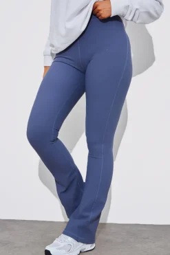 Outlet Fits High Waist Kick Flare Rib Trouser
