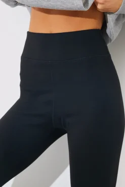 Best Fits High Waisted Fleece Lined Legging Black