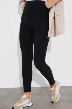 Hot Fits High Waisted Sculpt and Control Ribbed Leggings