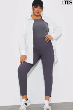 Hot Fits High Waisted Sculpt and Control Ribbed Leggings