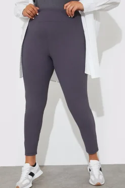 Hot Fits High Waisted Sculpt and Control Ribbed Leggings