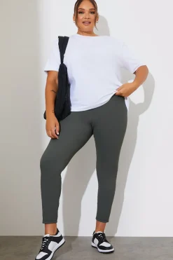 Hot Fits High Waisted Sculpt and Control Ribbed Leggings