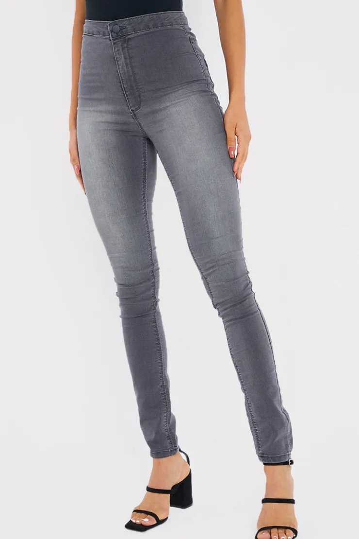 New In the Style High Waisted Stretch Jegging Jeans