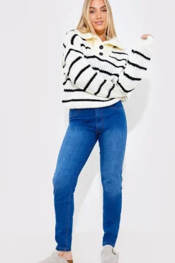 Hot In The Style Jeggings Blue