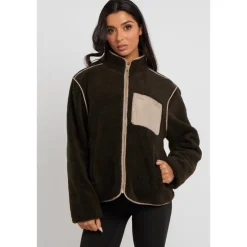 Urban Bliss Khaki Fleece Jacket