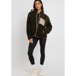 Urban Bliss Khaki Fleece Jacket