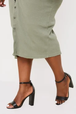 Sale In The Style Leather Look Barely There Heels