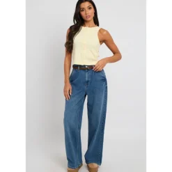 Outlet Urban Bliss Lemon Sleeveless Button Front Top