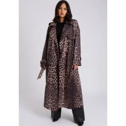 New Urban Bliss Leopard Print Trench