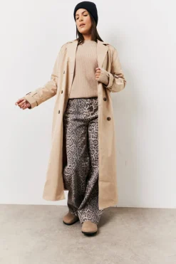 Online In The Style Leopard Straight Leg Jeans Animal print