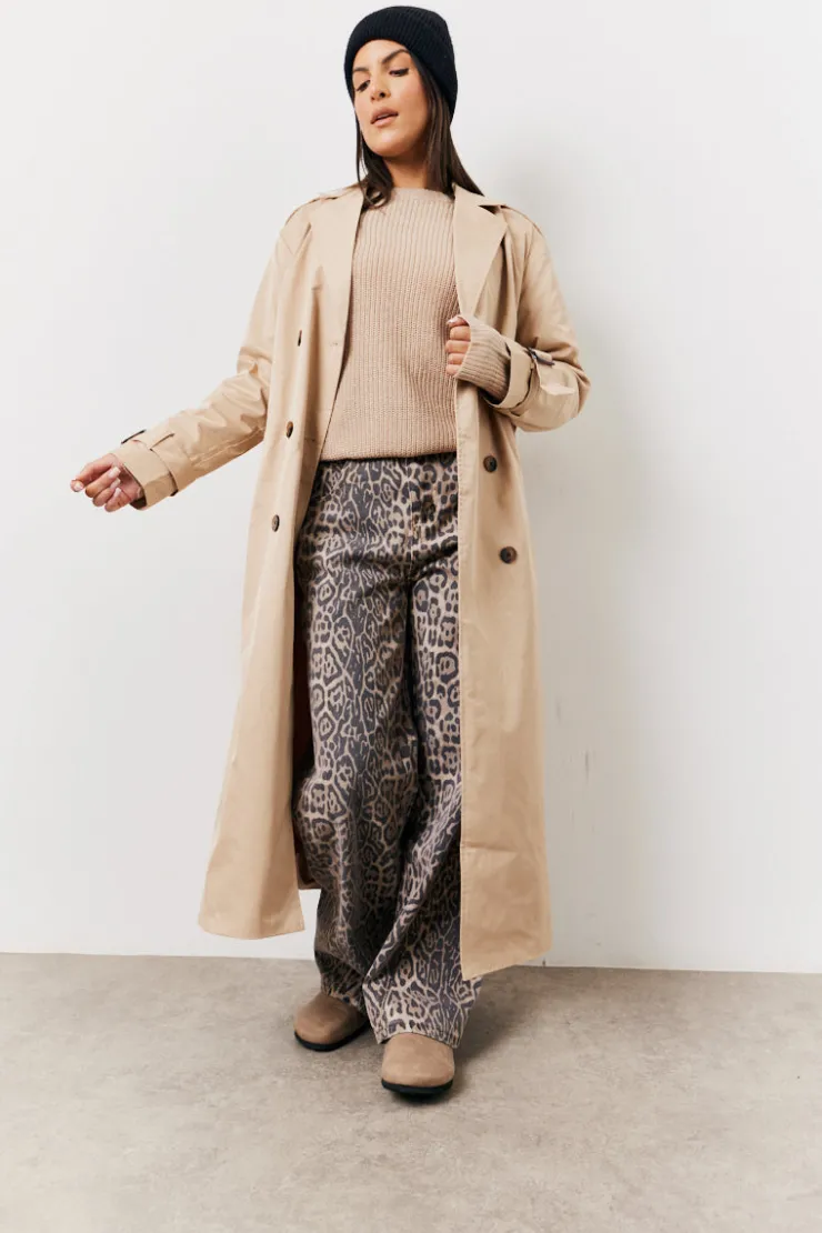 Online In The Style Leopard Straight Leg Jeans Animal print