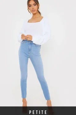 Clearance In the Style Light Wash Skinny Jeans Blue