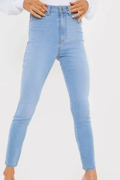 Clearance In the Style Light Wash Skinny Jeans Blue