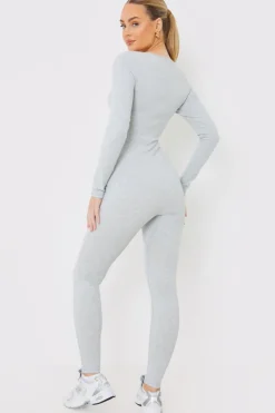 Best In the Style Long Sleeve Scoop Neck Unitard