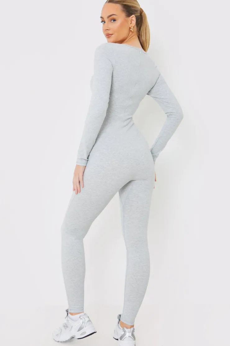 Best In the Style Long Sleeve Scoop Neck Unitard