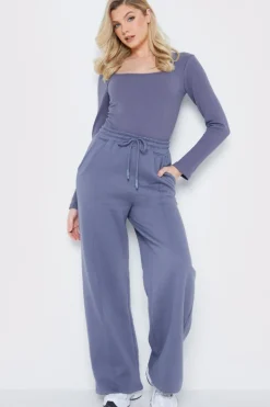 Best In The Style Long Sleeved Ribbed Square Neck Bodysuit