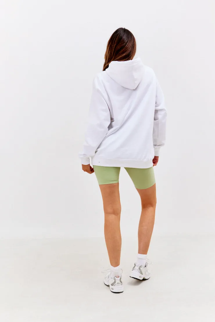New In The Style Malibu Graphic Hoodie White
