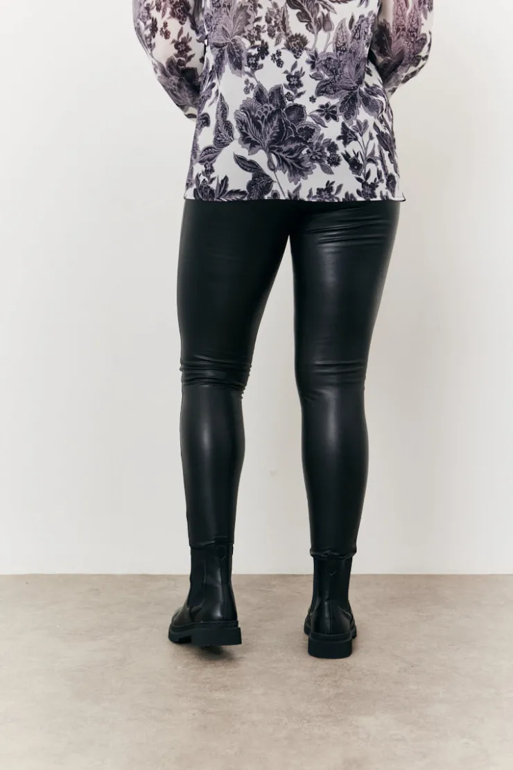 Discount In the Style Maternity Leather Look Legging Black