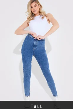 Outlet Fits Mid Jegging Blue