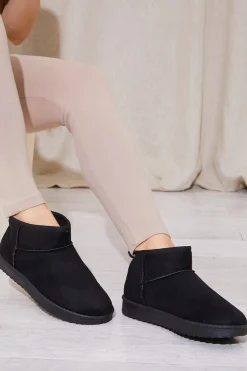 New In The Style Mini Faux Suede Boot