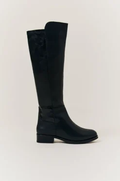 Clearance In The Style Molly Knee High Riding Boot Black