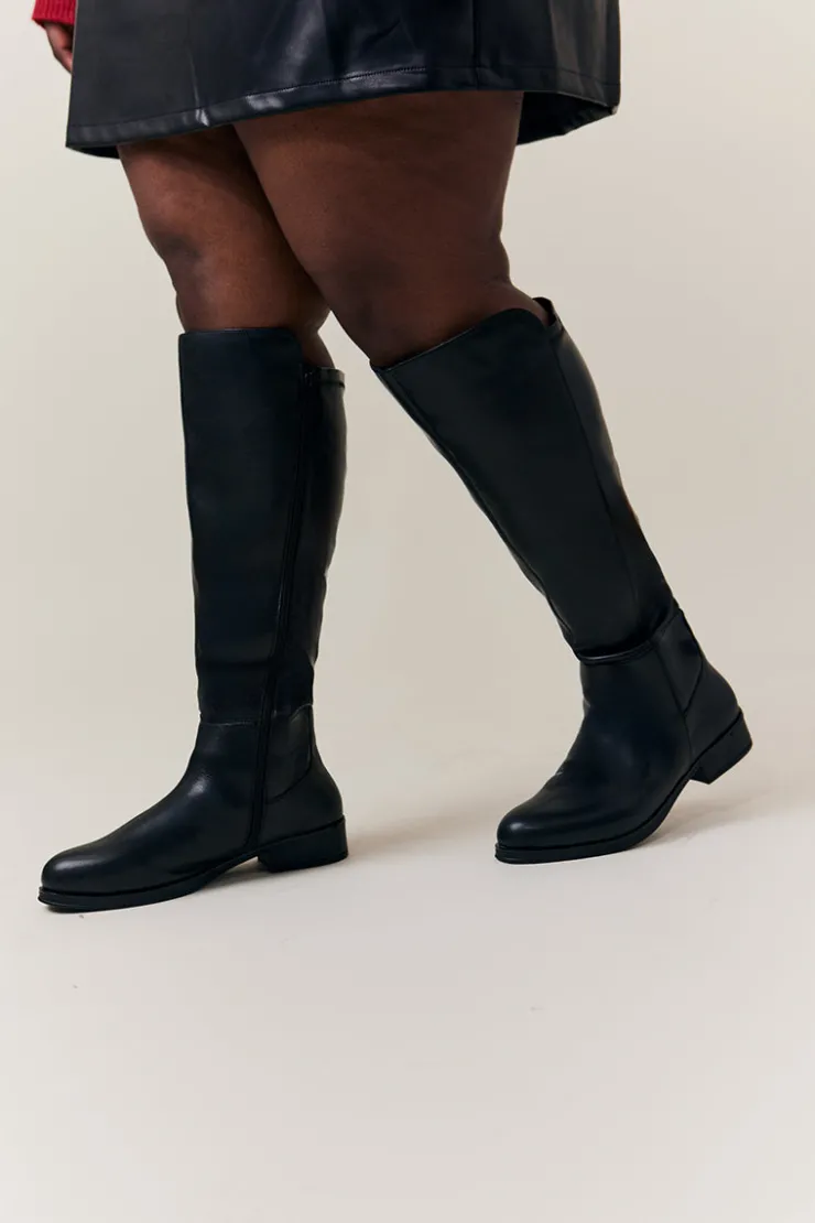 Clearance In The Style Molly Knee High Riding Boot Black