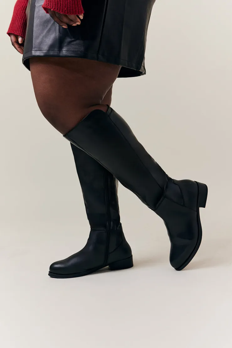 Clearance In The Style Molly Knee High Riding Boot Black