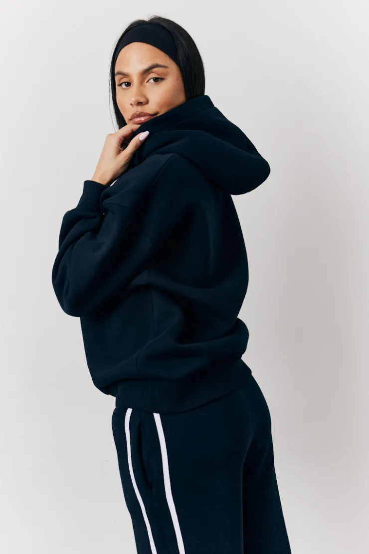 Sale Fits Bubble Print Co-Ord Hoodie Navy