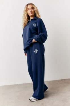 Sale Fits Graphic Straight Leg Co-Ord Jogger Navy
