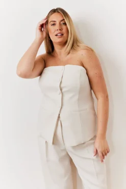 Discount In The Style Occasion Bustier Top Cream