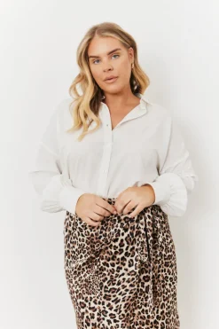 Best In the Style Oversized Blouse White